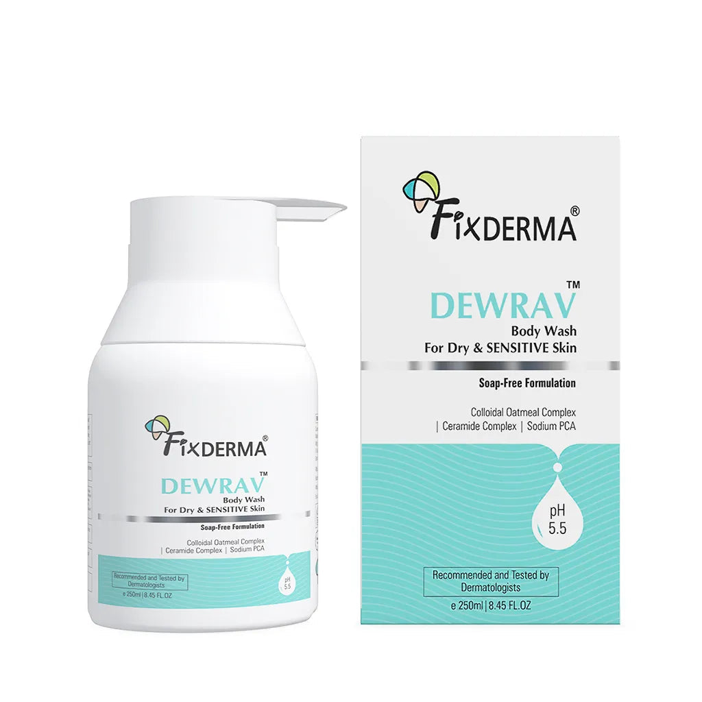 Fixderma Dewrav Body Wash For Dry & SENSITIVE Skin, 250ml - Image 7 - Buy from Indicrest