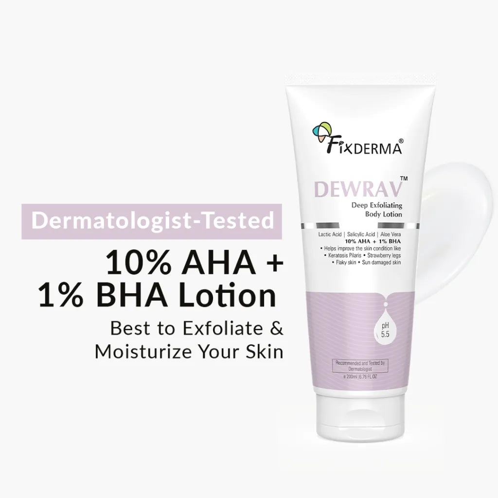 Fixderma Dewrav Deep Exfoliating Body Lotion, 200ml - Buy from Indicrest