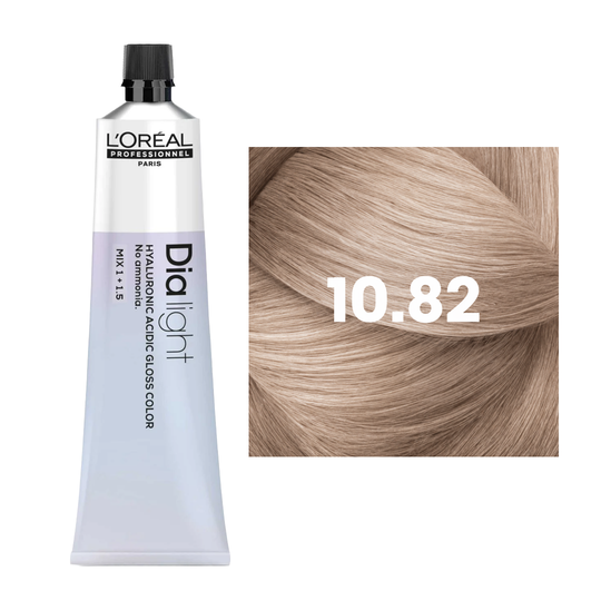 L'Oreal Professionnel Paris Dia Light 10.82 Demi Permanent Hyaluronic Acidic Gloss Hair Color, 50ml Buy at Indicrest