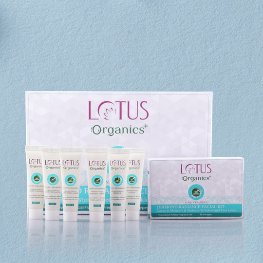 Lotus Herbals Organics+ Diamond Radiance Facial Kit, 4 X 54g