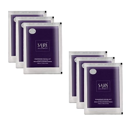 Sara Diamond Facial Kit (Mega Glow Ultra Bright) Pack Of 6, 6 X 62g - Buy from Indicrest