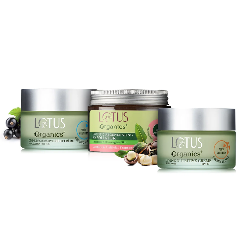 Lotus Herbals Divine Day and Night Rejuvenation Regime, 50g + 50g + 100g
