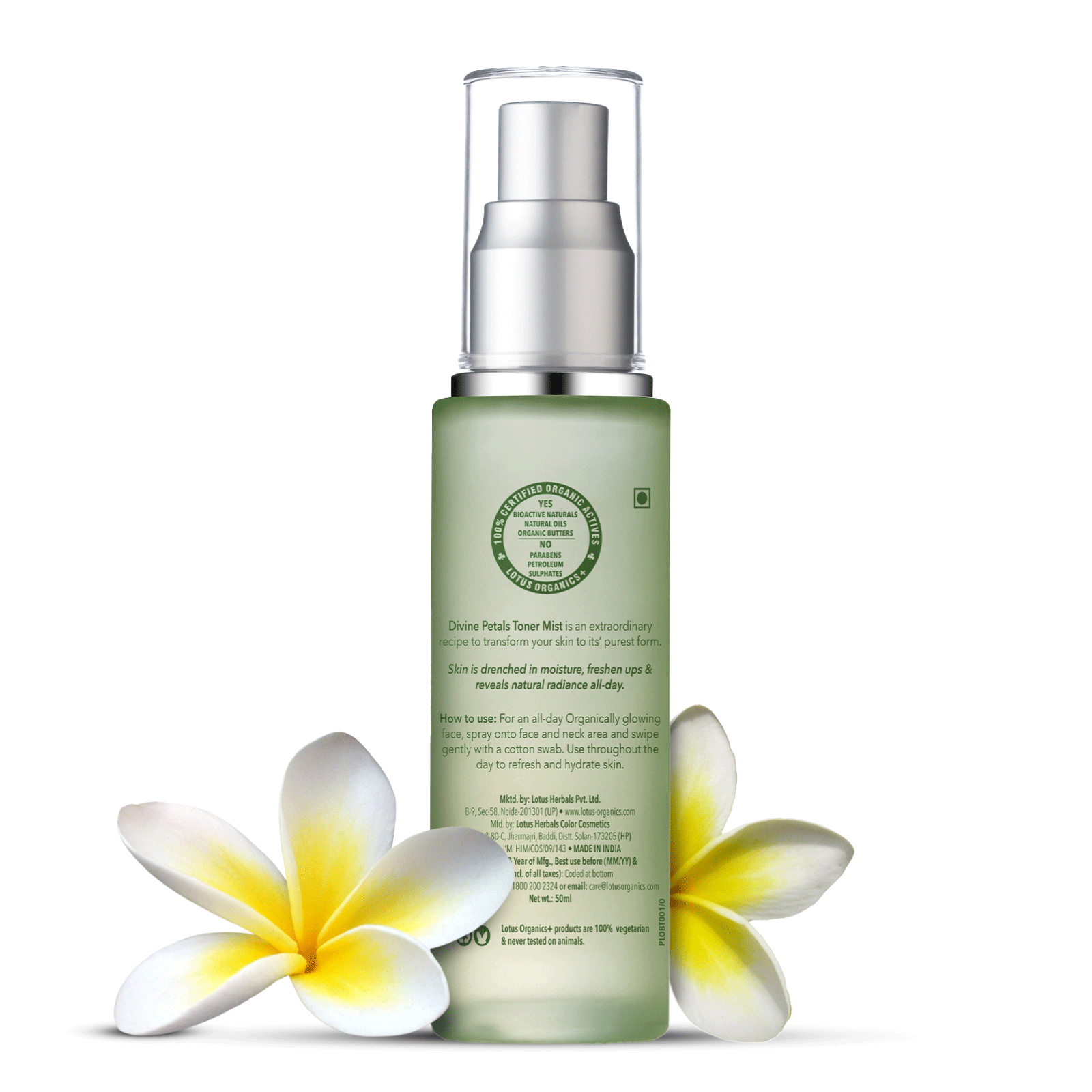 Lotus Herbals Divine Petals Toner Mist, 50ml
