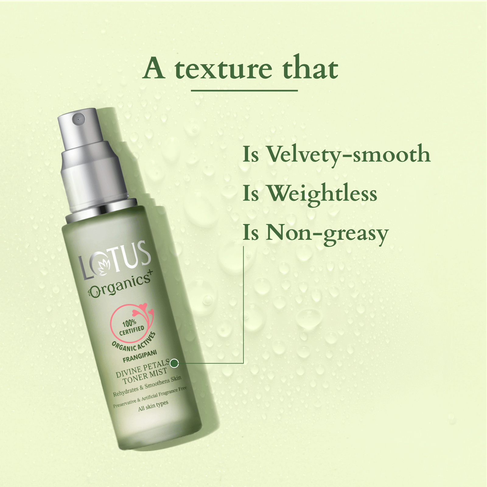 Lotus Herbals Divine Petals Toner Mist, 50ml