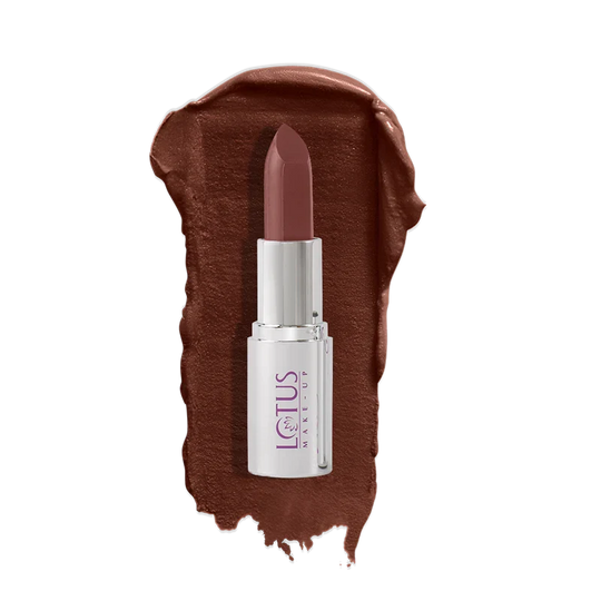 Lotus Herbals Ecostay Butter Matte Lip Color, Earthy Amber, 4.2g