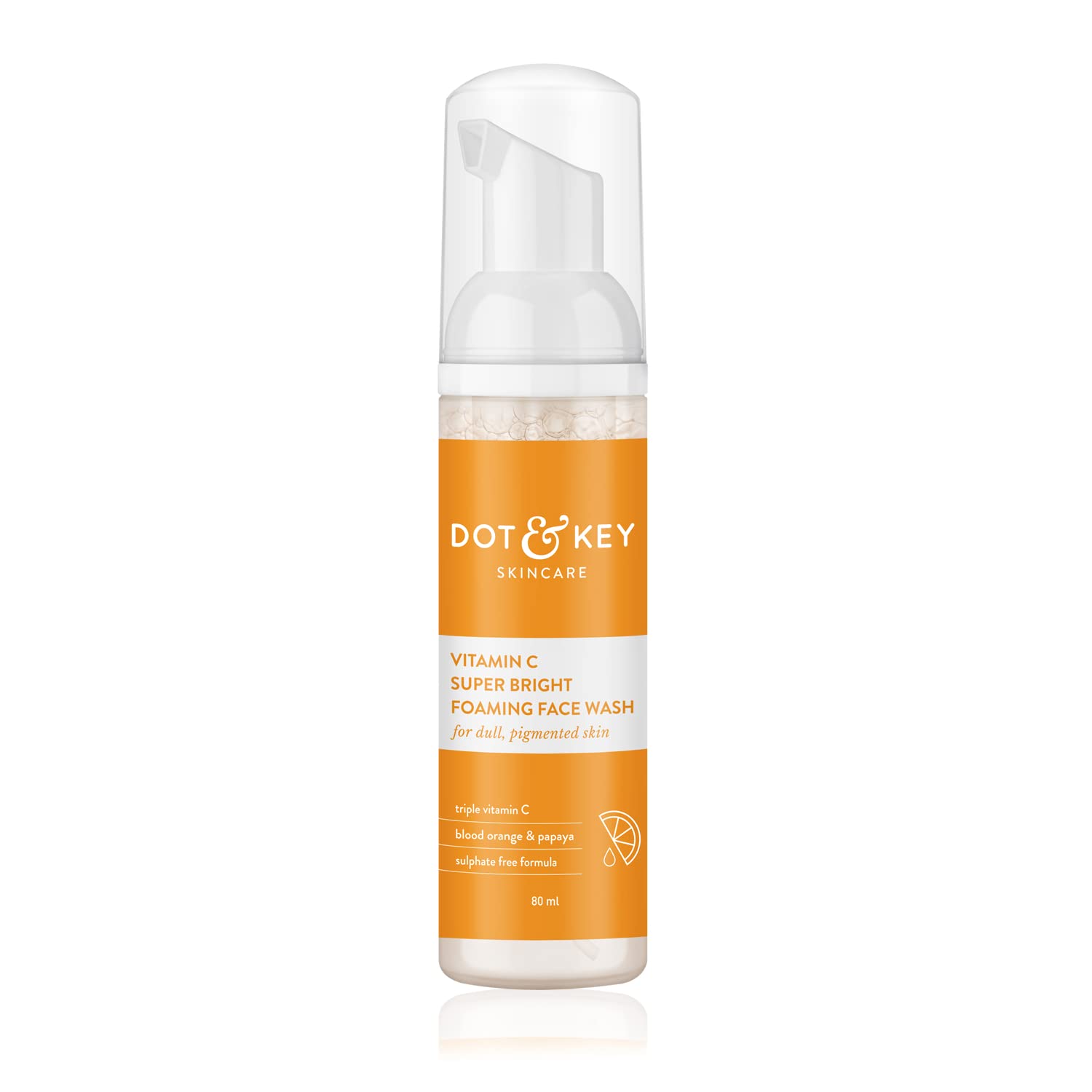 Dot & Key Vitamin C Super Bright Foaming Face Wash, 80ml - Indicrest