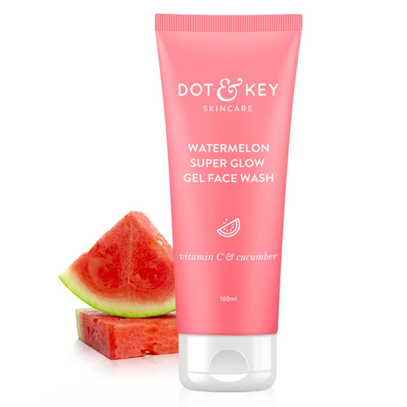 Dot & Key Watermelon Super Glow Gel Face Wash, 100ml - Indicrest Buy at Indicrest