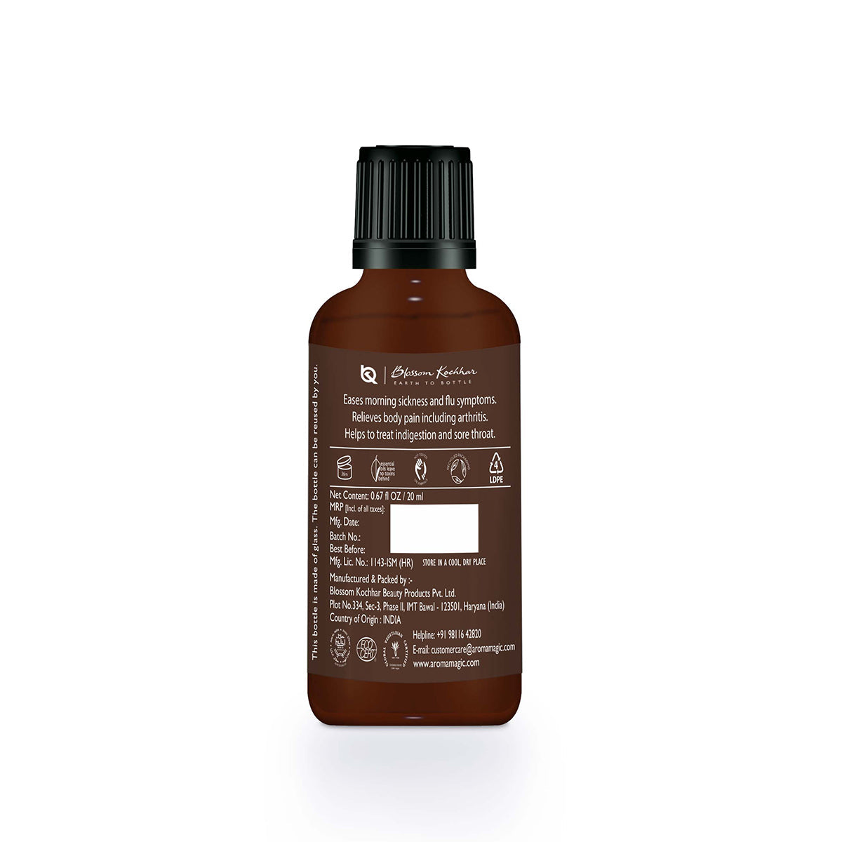Aroma Magic Ginger Essential Oil, 20ml - Image 2 - Buy from Indicrest