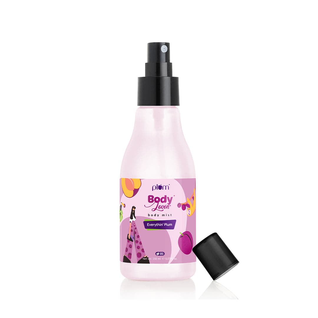 Plum Everythin' Plum Body Mist by Plum BodyLovin' | Long Lasting | Travel-Friendly | Peppy Fruity Fragrance | Perfume Body Spray, 150ml