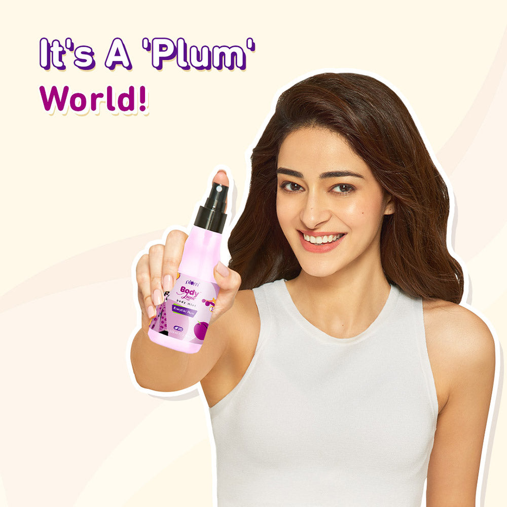Plum Everythin' Plum Body Mist by Plum BodyLovin' | Long Lasting | Travel-Friendly | Peppy Fruity Fragrance | Perfume Body Spray, 150ml