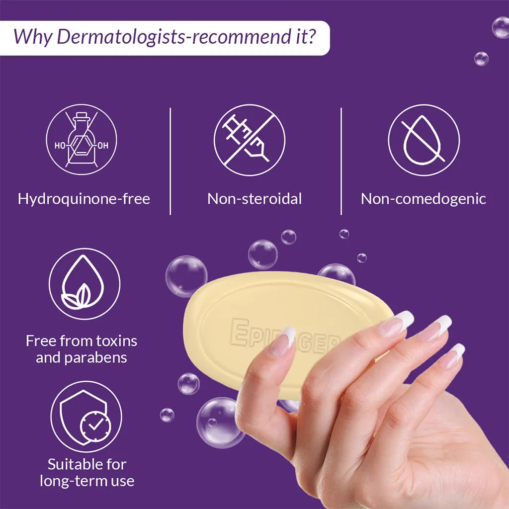 Fixderma Epifager Soap | Mild & Gentle Soap Bar For Dark, Pigmented Skin, 75g - Image 4 - Buy from Indicrest