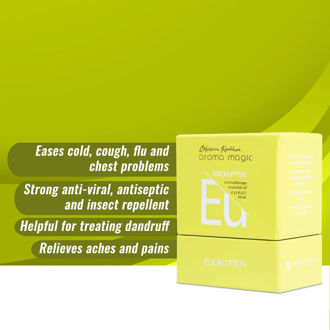 Aroma Magic Eucalyptus Essential Oil - Ease Cold & Relieves Pain, 10ml - Image 3 - Buy from Indicrest