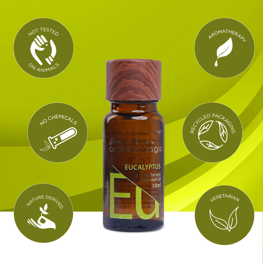 Aroma Magic Eucalyptus Essential Oil - Ease Cold & Relieves Pain, 10ml - Image 6 - Buy from Indicrest