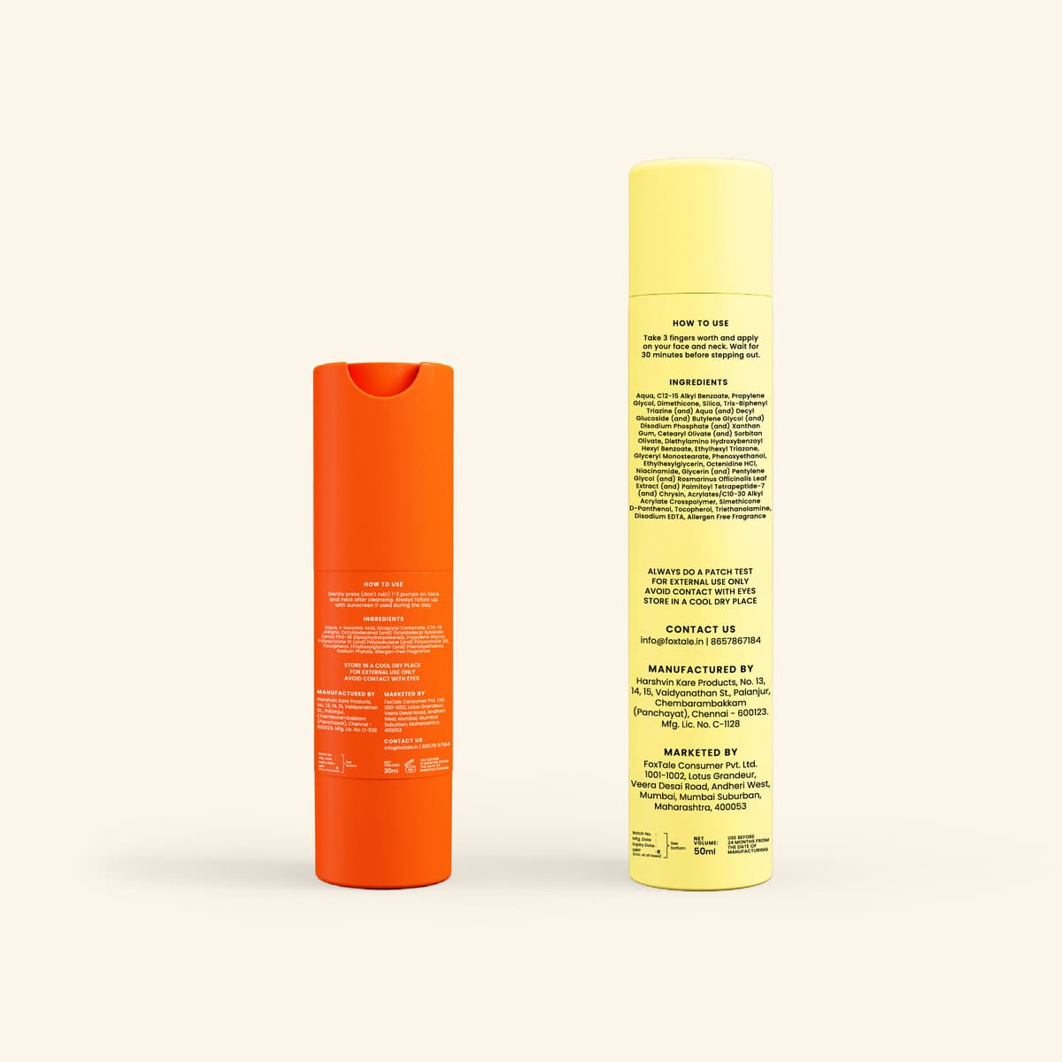 Foxtale Even Tone & Texture Vitamin C Serum + SPF 70 Matte Finish Sunscreen - Image 6 - Buy from Indicrest