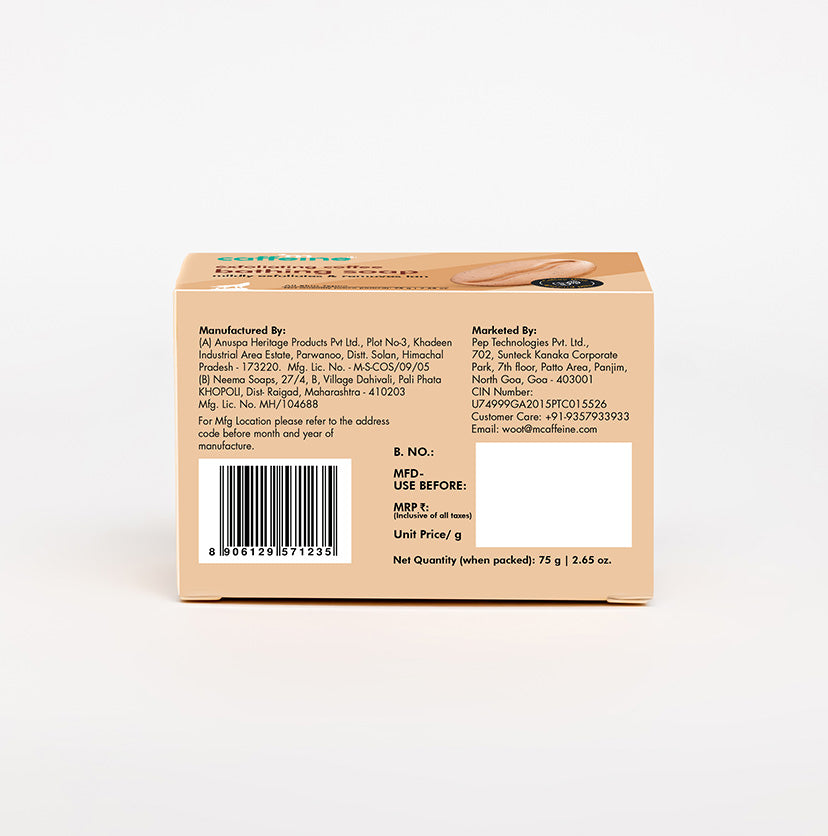 Mcaffeine Exfoliating Coffee Bathing Soap for Tan Removal, 75g - Natural & 100% Vegan - Image 7 - Buy from Indicrest