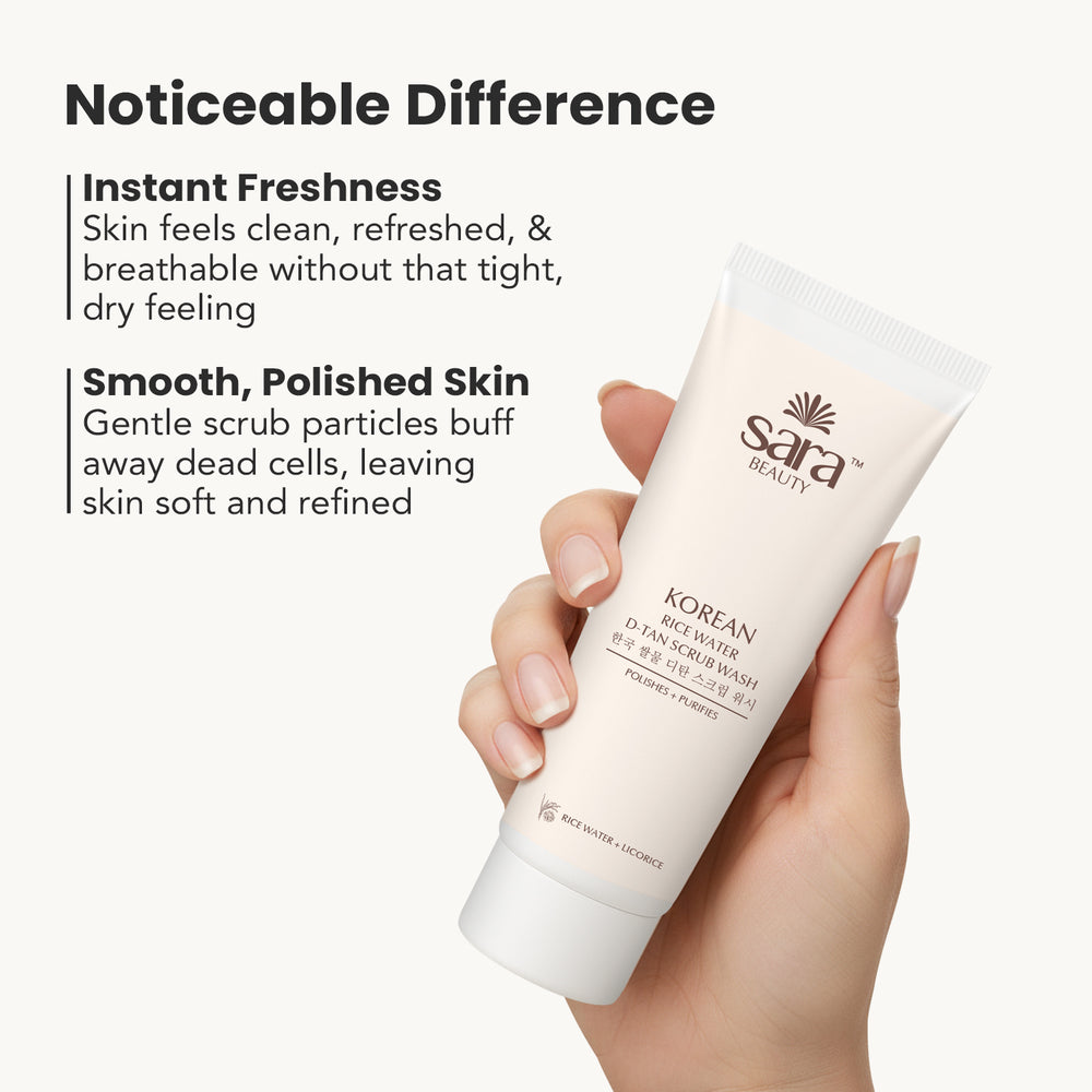 Sara Korean Rice Water D-tan Scrub Wash, 120g - Image 6 - Buy from Indicrest