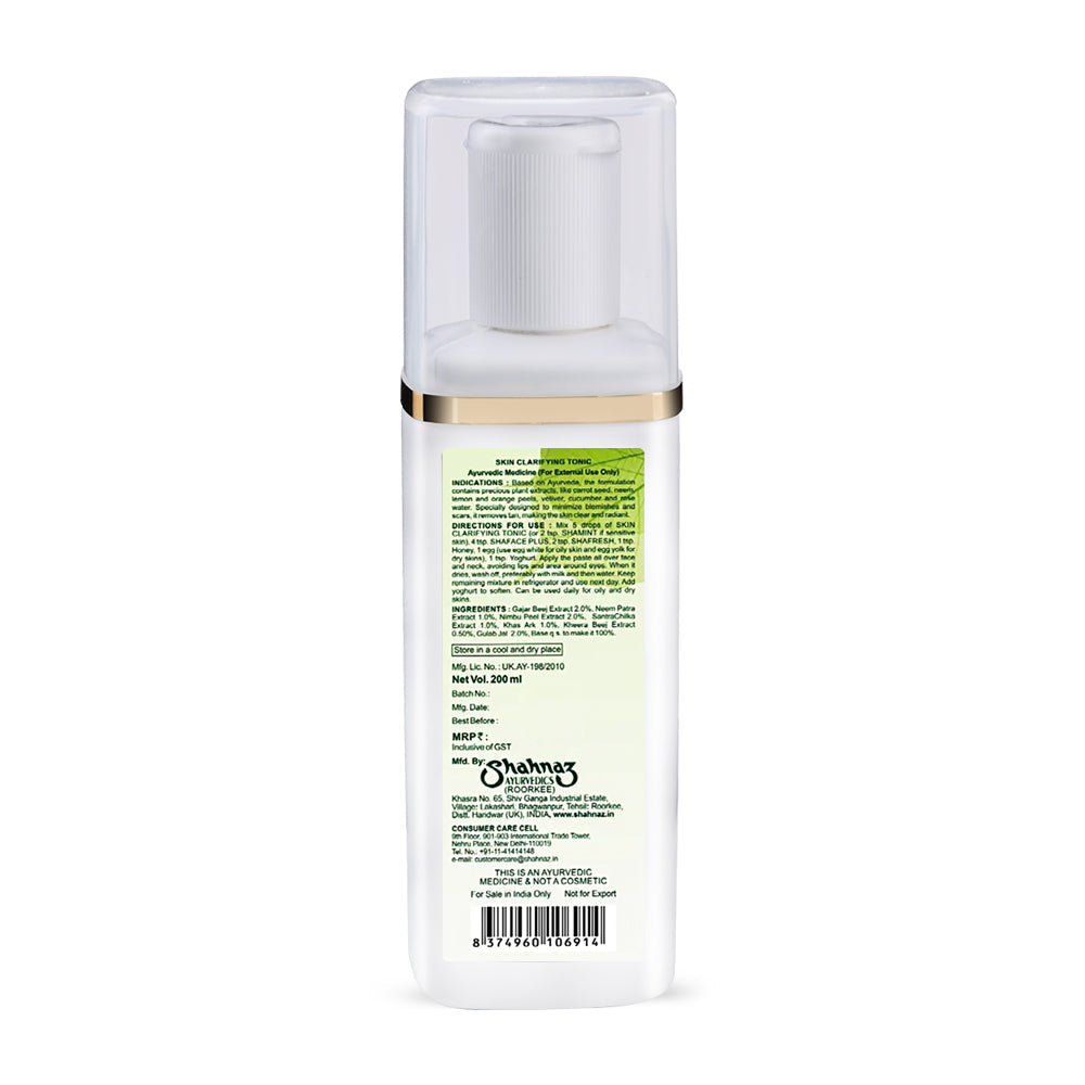 Shahnaz Husain Skin Clarifying Tonic - Skin Treatment Lotion, 200ml - Image 6 - Buy from Indicrest