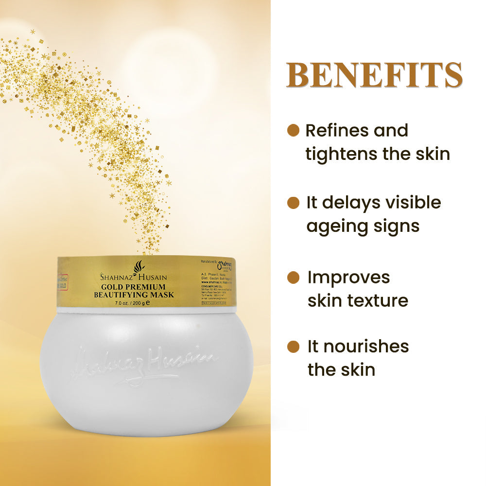 Shahnaz Husain Gold Premium Beautifying Mask 200g - Image 3 - Buy from Indicrest