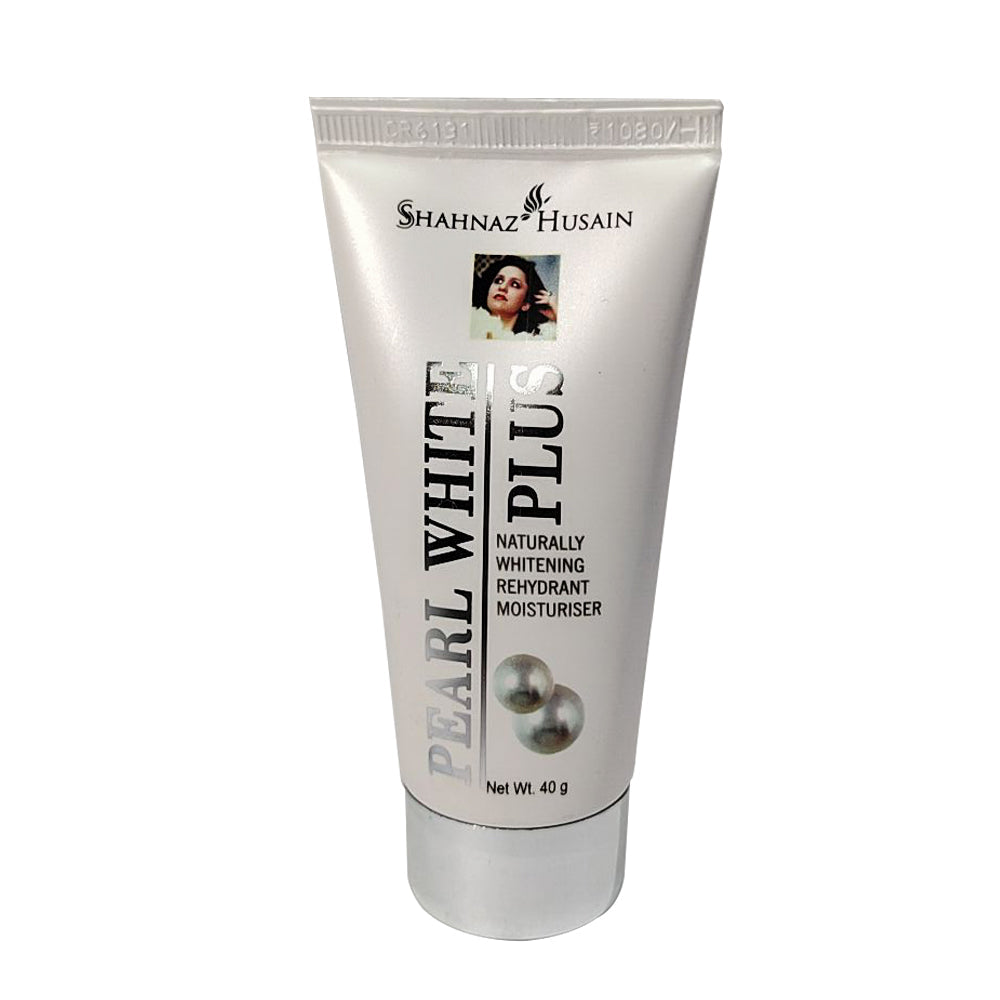 Shahnaz Husain Precious Pearl White Plus Cream, Naturally Whitening Rehydrant Moisturiser, 40g - Buy from Indicrest