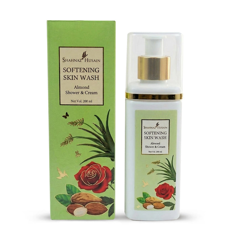 Shahnaz Husain Softening skin wash Almond Shower & Cream, 200ml - Buy from Indicrest