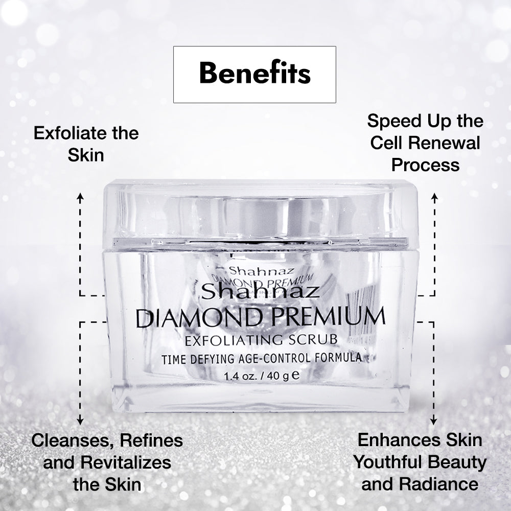 Shahnaz Husain Diamond Premium Exfoliating Scrub 40g - Image 3 - Buy from Indicrest