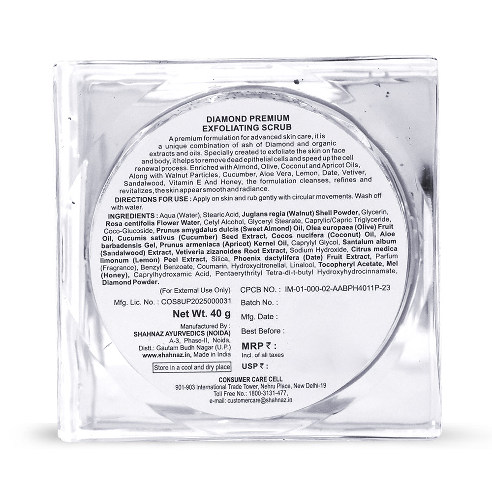 Shahnaz Husain Diamond Premium Exfoliating Scrub 40g - Image 7 - Buy from Indicrest
