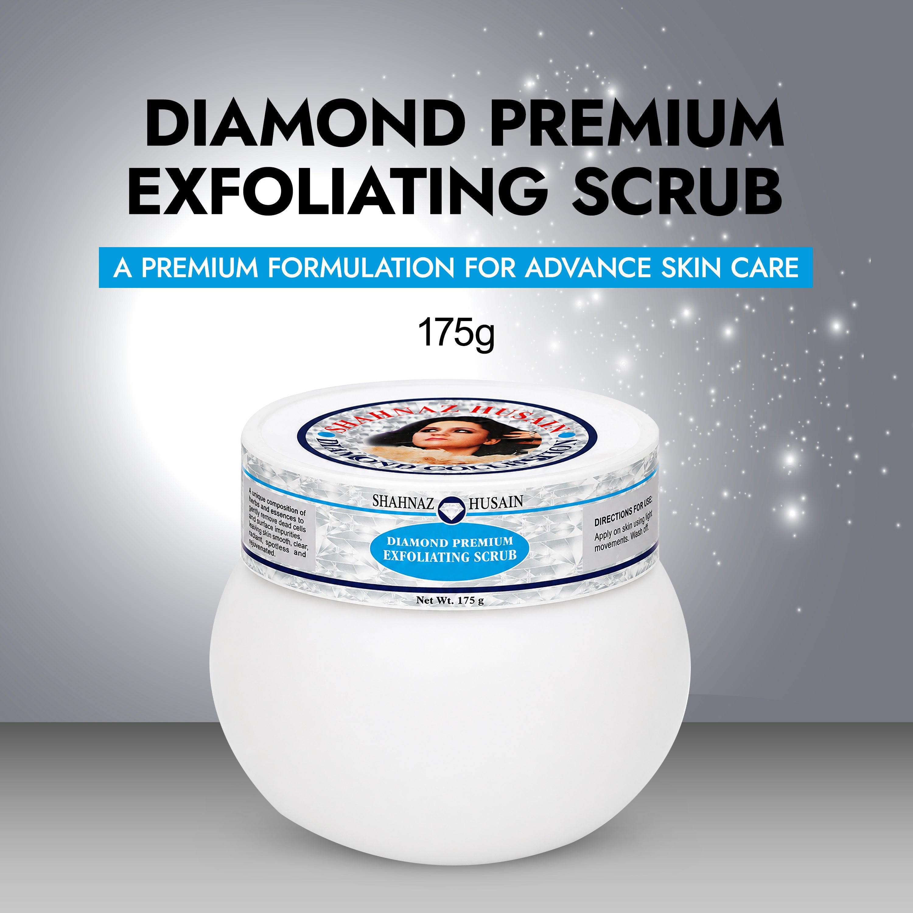 Shahnaz Husain Diamond Premium Exfoliating Scrub, 175g - Image 2 - Buy from Indicrest