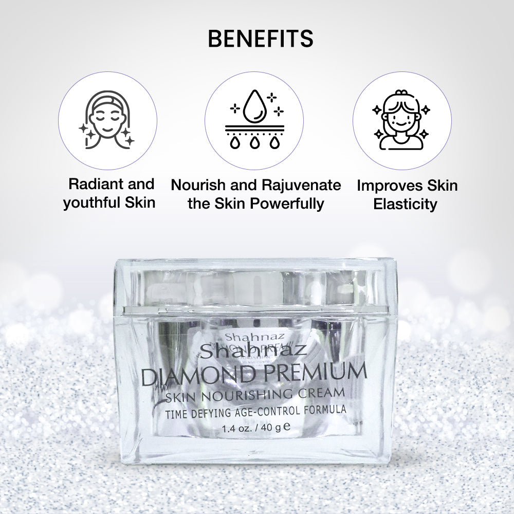 Shahnaz Husain's Diamond Premium Skin Nourishing Cream, 40g - Image 2 - Buy from Indicrest
