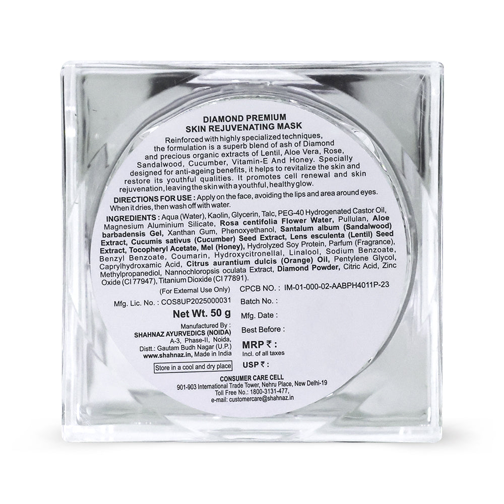 Shahnaz Husain Diamond Premium Skin Rejuvenating Mask, 50g - Image 5 - Buy from Indicrest