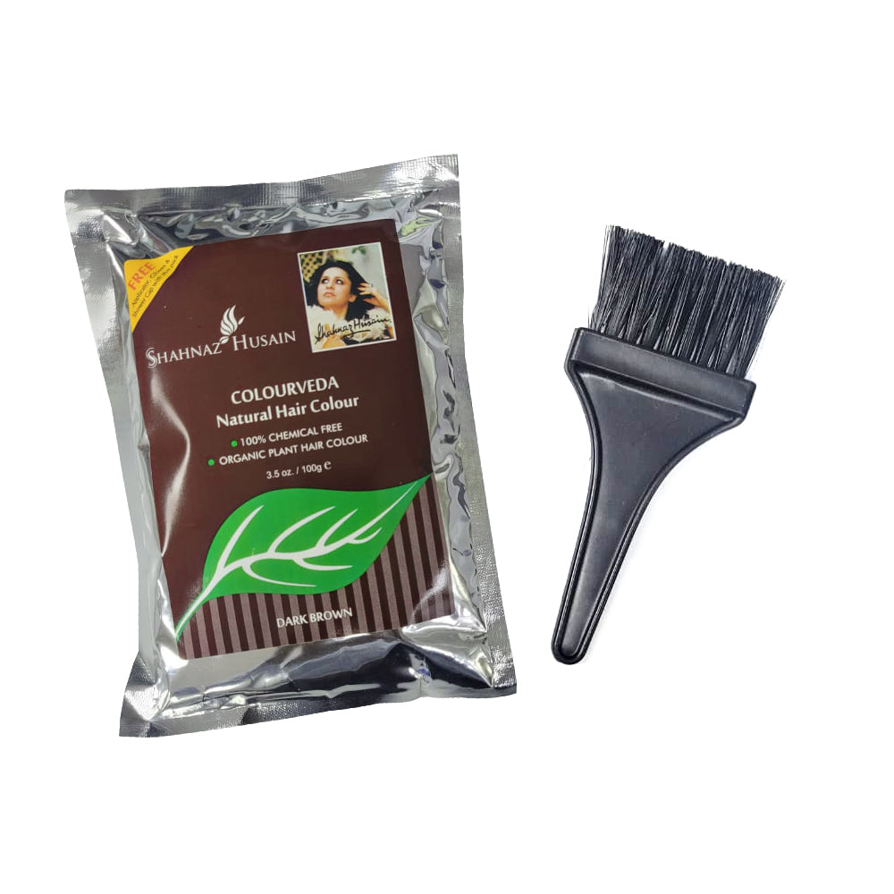 Shahnaz Husain Colourveda Natural Hair Colour, 100g (DARK BROWN) - Image 6 - Buy from Indicrest