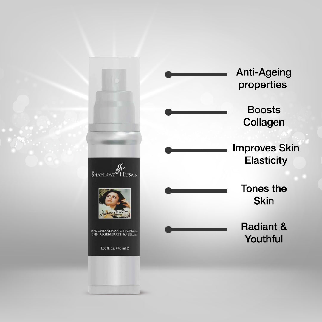 Shahnaz Husain Diamond Advance Formula Skin Regenerating Serum, 40ml - Image 2 - Buy from Indicrest