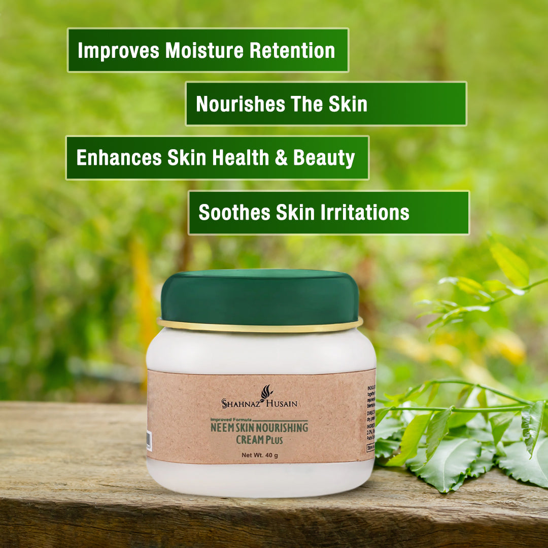Shahnaz Husain Neem Skin Nourishing Cream Plus, 40g - Image 2 - Buy from Indicrest