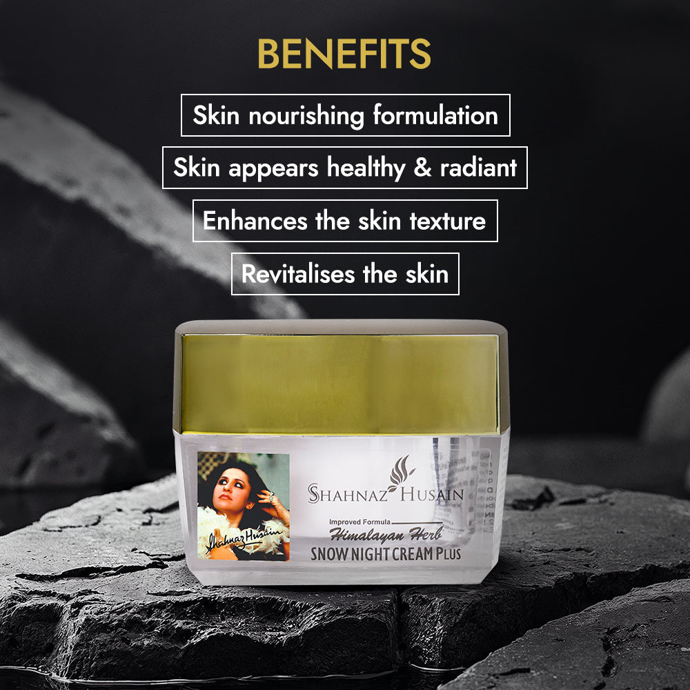 Shahnaz Husain Himalayan Herb Snow Night Cream Plus , 40g - Image 3 - Buy from Indicrest