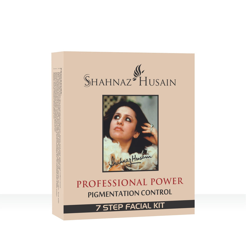 Shahnaz Husain Professional Power Pigmentation Control 7 Step Facial Kit, 45g + 15ml - Buy from Indicrest
