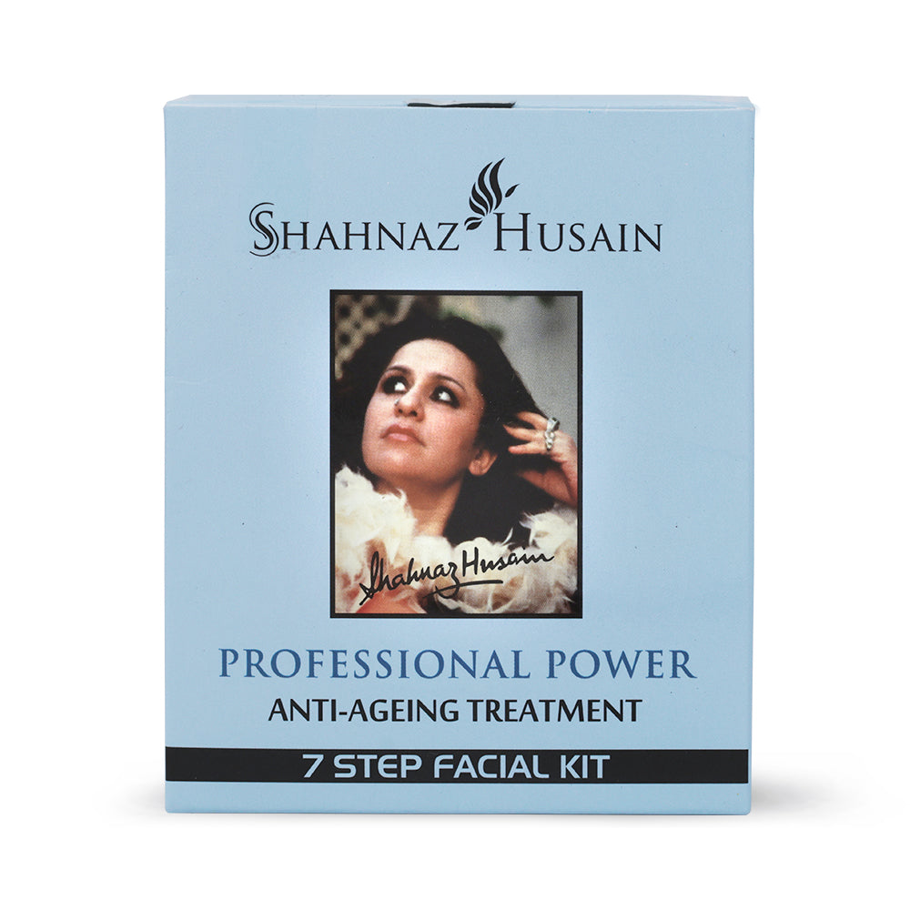 Shahnaz Husain Professional Power Anti-Ageing Treatment 7 Step Facial Kit, 48g + 15ml - Buy from Indicrest