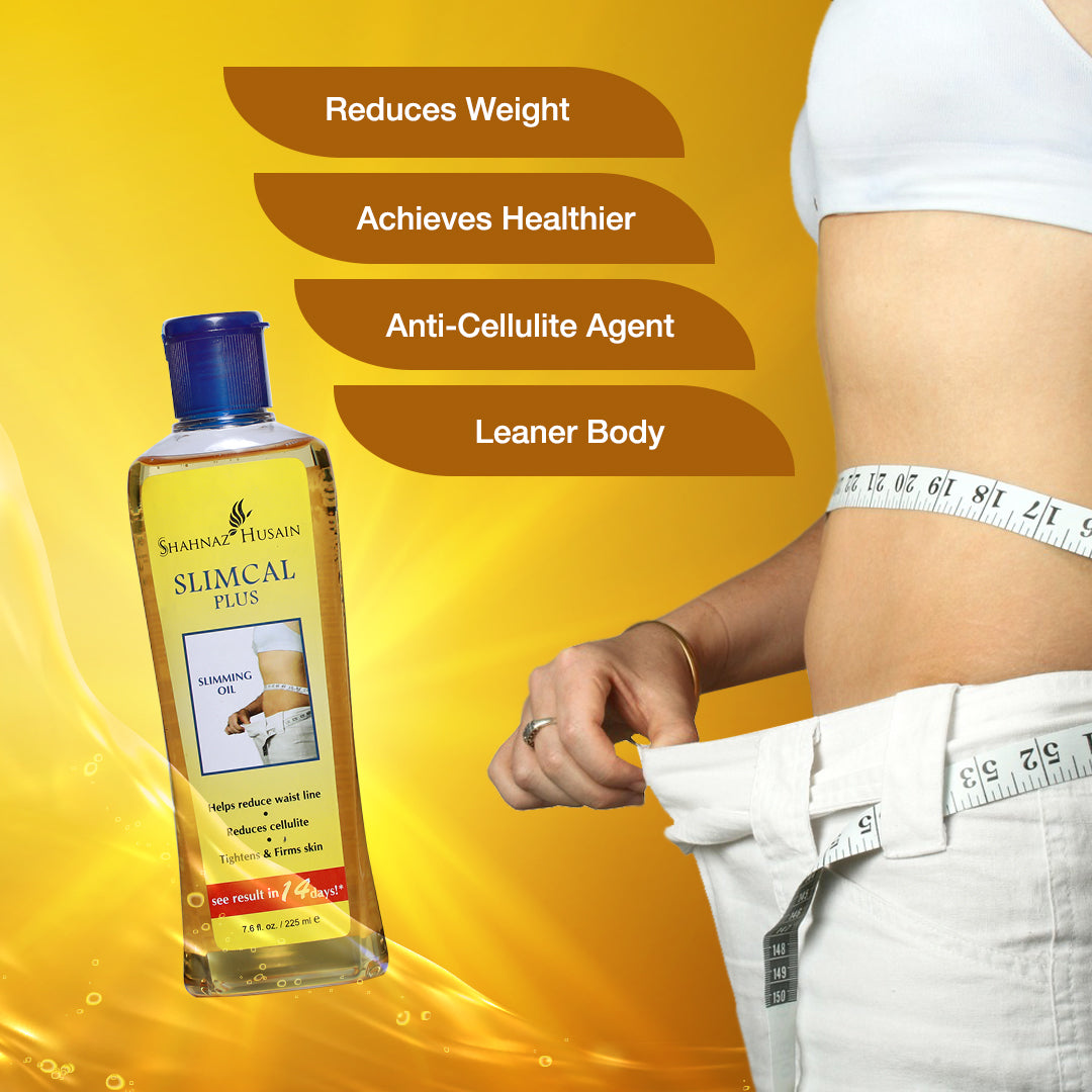 Shahnaz Husain Slimcal Plus Slimming Oil, 225ml - Image 2 - Buy from Indicrest