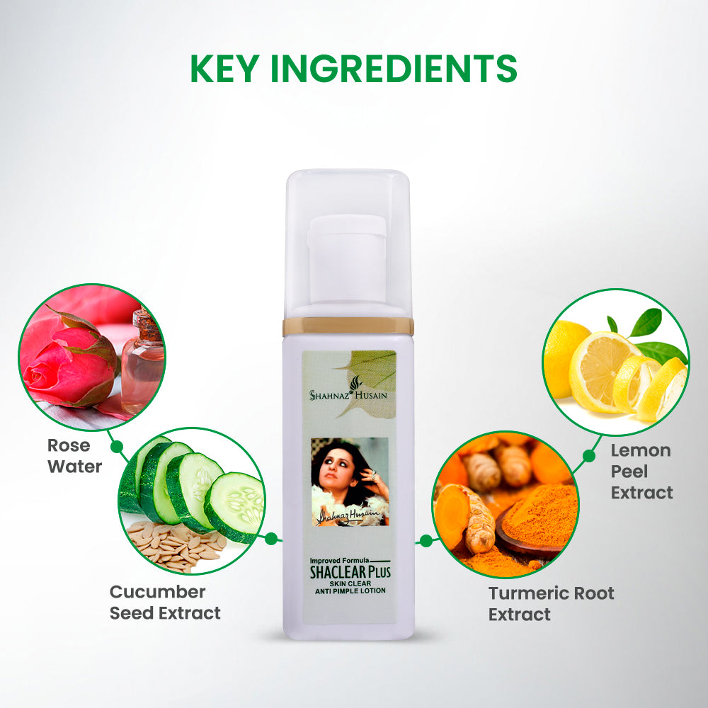 Shahnaz Husain Shaclear Plus Skin Clear Anti-Pimple Lotion, 100ml - Image 4 - Buy from Indicrest