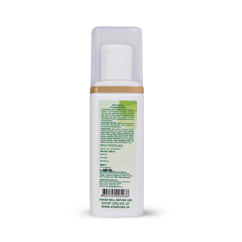 Shahnaz Husain Shaclear Plus Skin Clear Anti-Pimple Lotion, 100ml - Image 6 - Buy from Indicrest