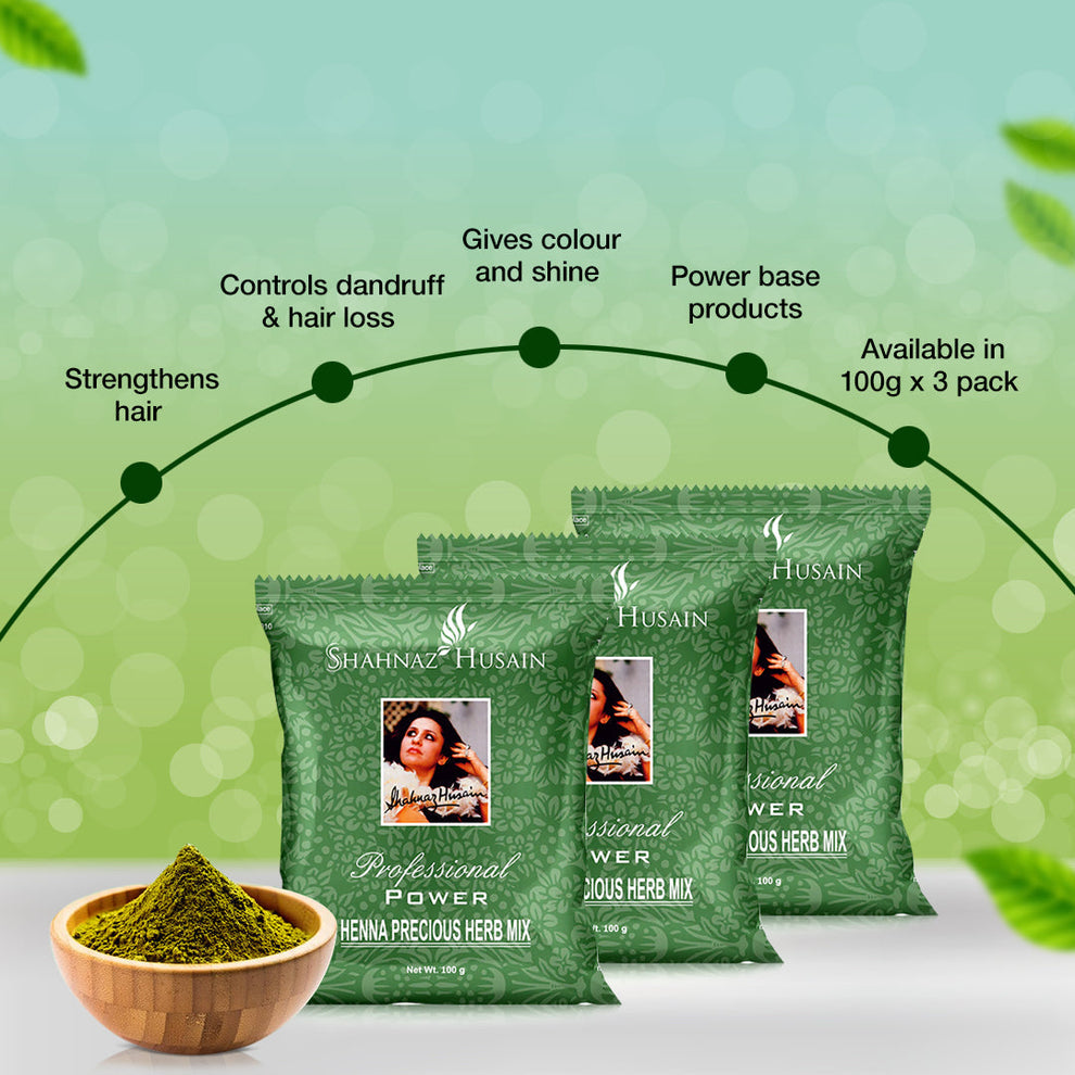 Shahnaz Husain Professional Power Henna Precious Herb Mix (Combo Pack), 600g - Image 2 - Buy from Indicrest