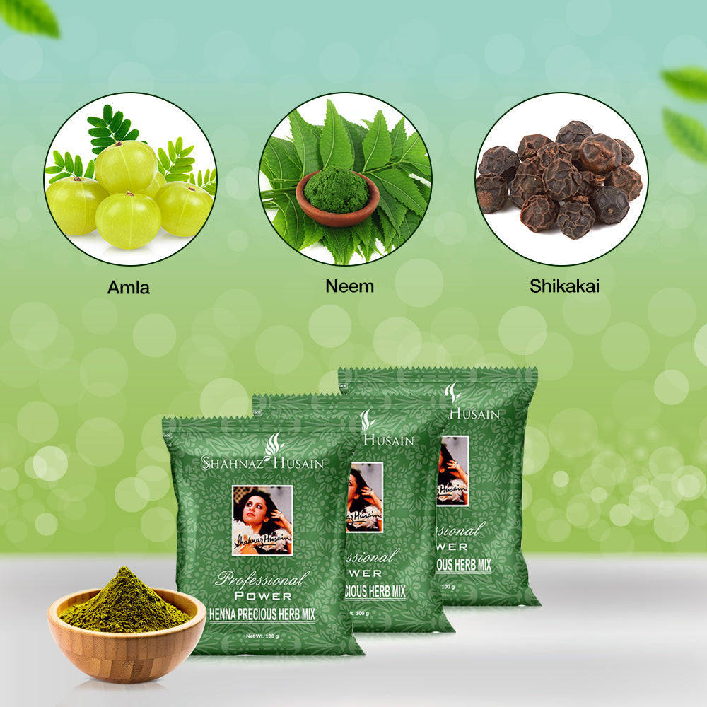 Shahnaz Husain Professional Power Henna Precious Herb Mix (Combo Pack), 300g - Image 4 - Buy from Indicrest