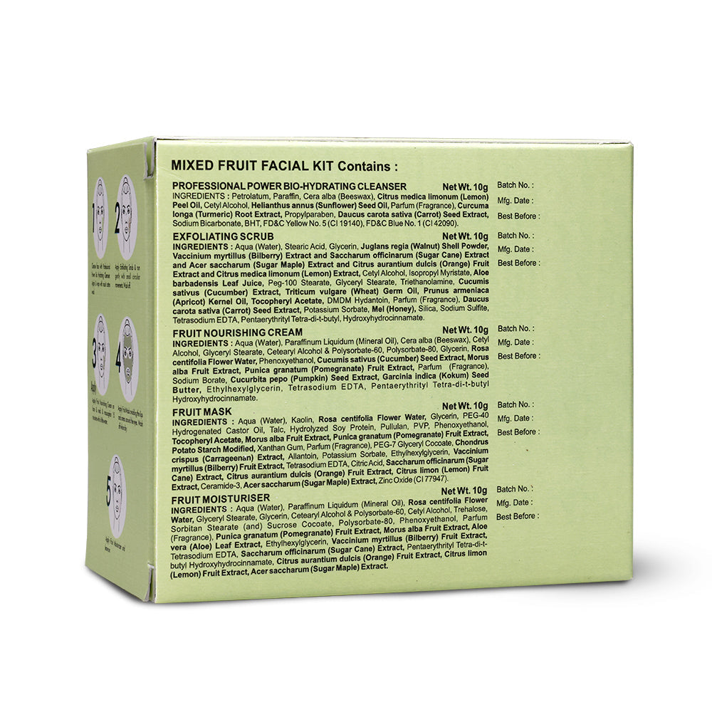 Shahnaz Husain 5 Step Mixed Fruit Facial Kit, 50g - Image 6 - Buy from Indicrest