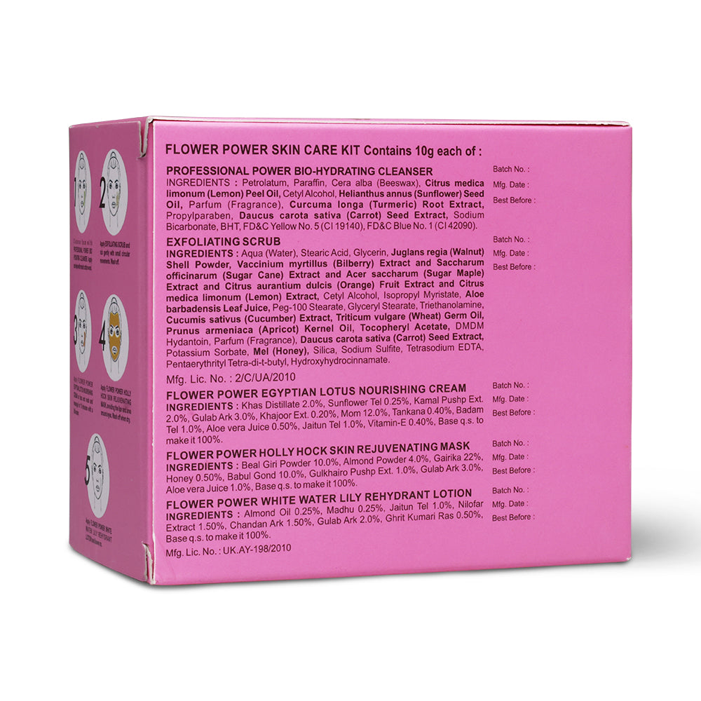 Shahnaz Husain 5 Step Flower Power Skin Care Kit (5 X 10G) - Image 6 - Buy from Indicrest