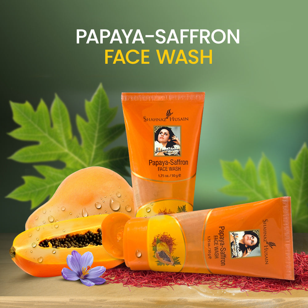 Papaya-Saffron Face Wash, 50g - Image 3 - Buy from Indicrest