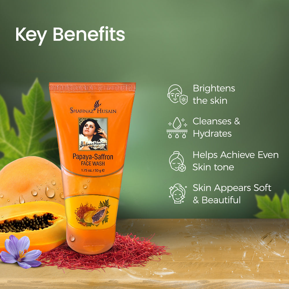 Papaya-Saffron Face Wash, 50g - Image 4 - Buy from Indicrest