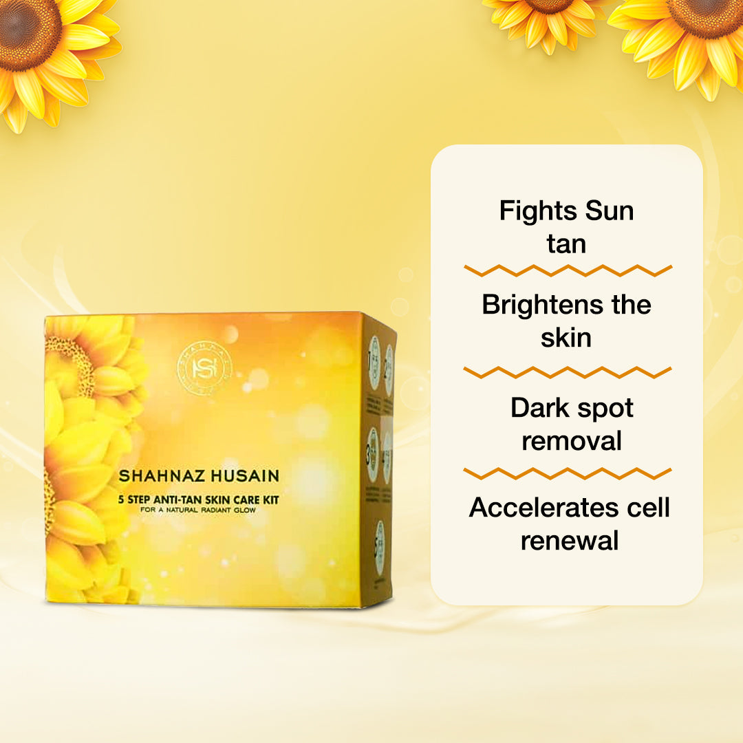 Shahnaz Husain 5 Step Anti-Tan Skin Care Kit 50g - Image 2 - Buy from Indicrest