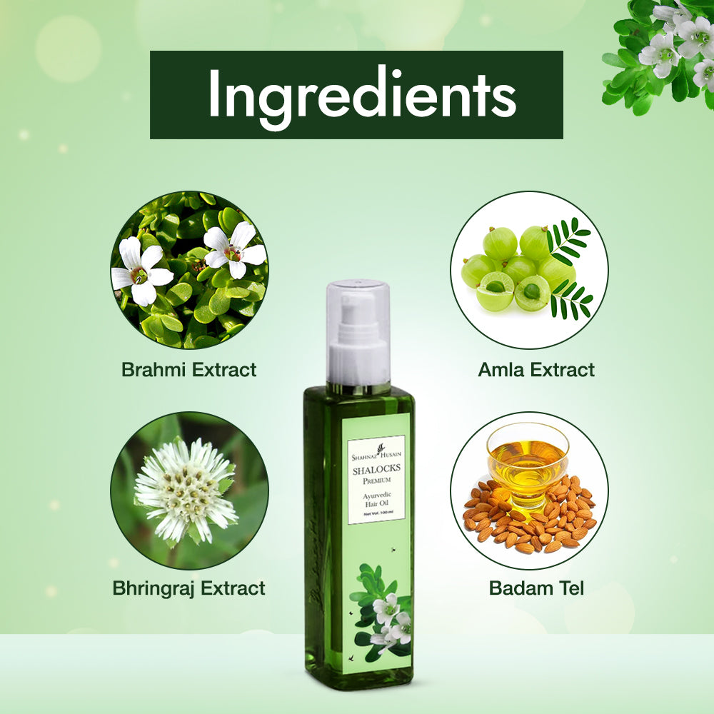 Shahnaz Husain Shalocks Premium - Ayurvedic Hair Oil, 200ml - Image 5 - Buy from Indicrest