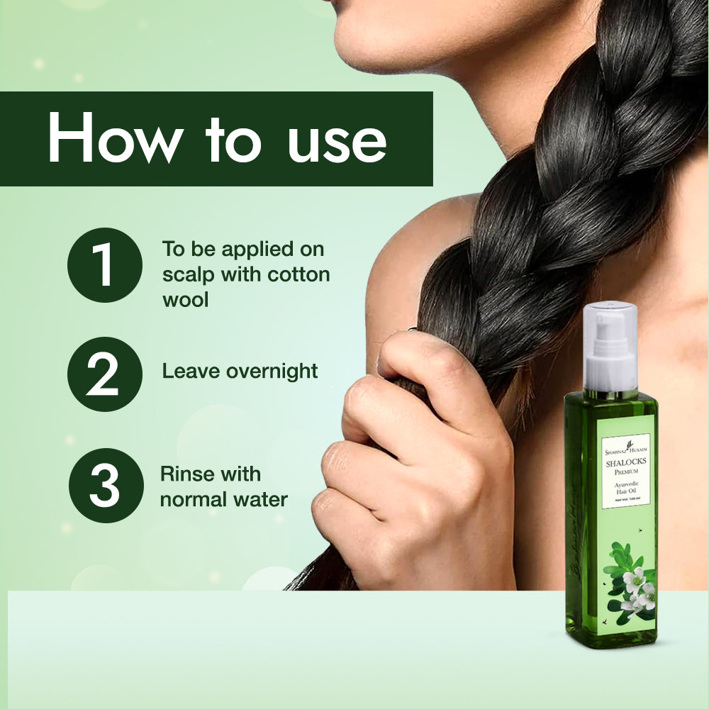 Shahnaz Husain Shalocks Premium - Ayurvedic Hair Oil, 200ml - Image 6 - Buy from Indicrest