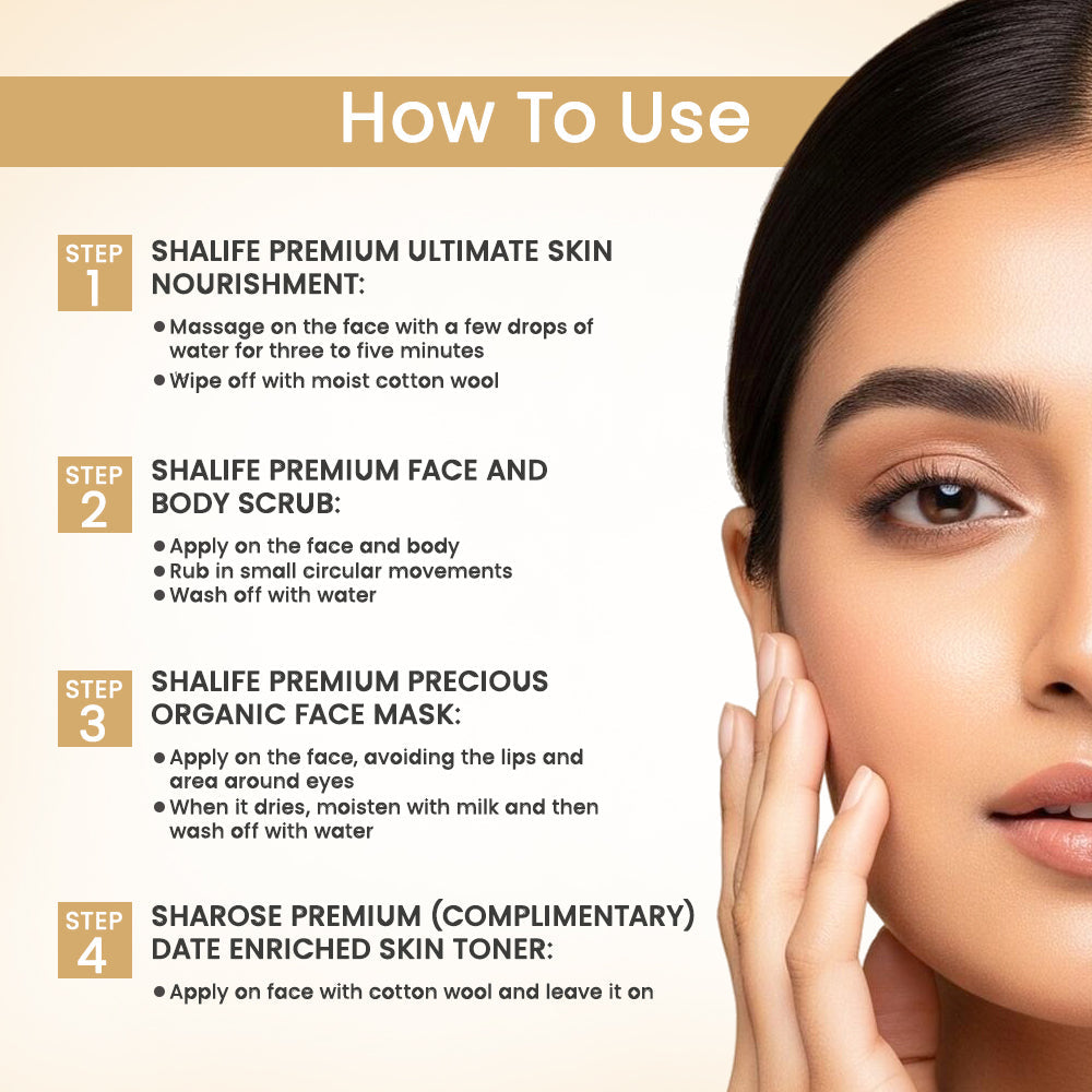 Shalife Premium Complete Skin Care & Revival Program (Mini Kit) 30g + 15ml. Sharose Premium (Complimentary) - Image 4 - Buy from Indicrest