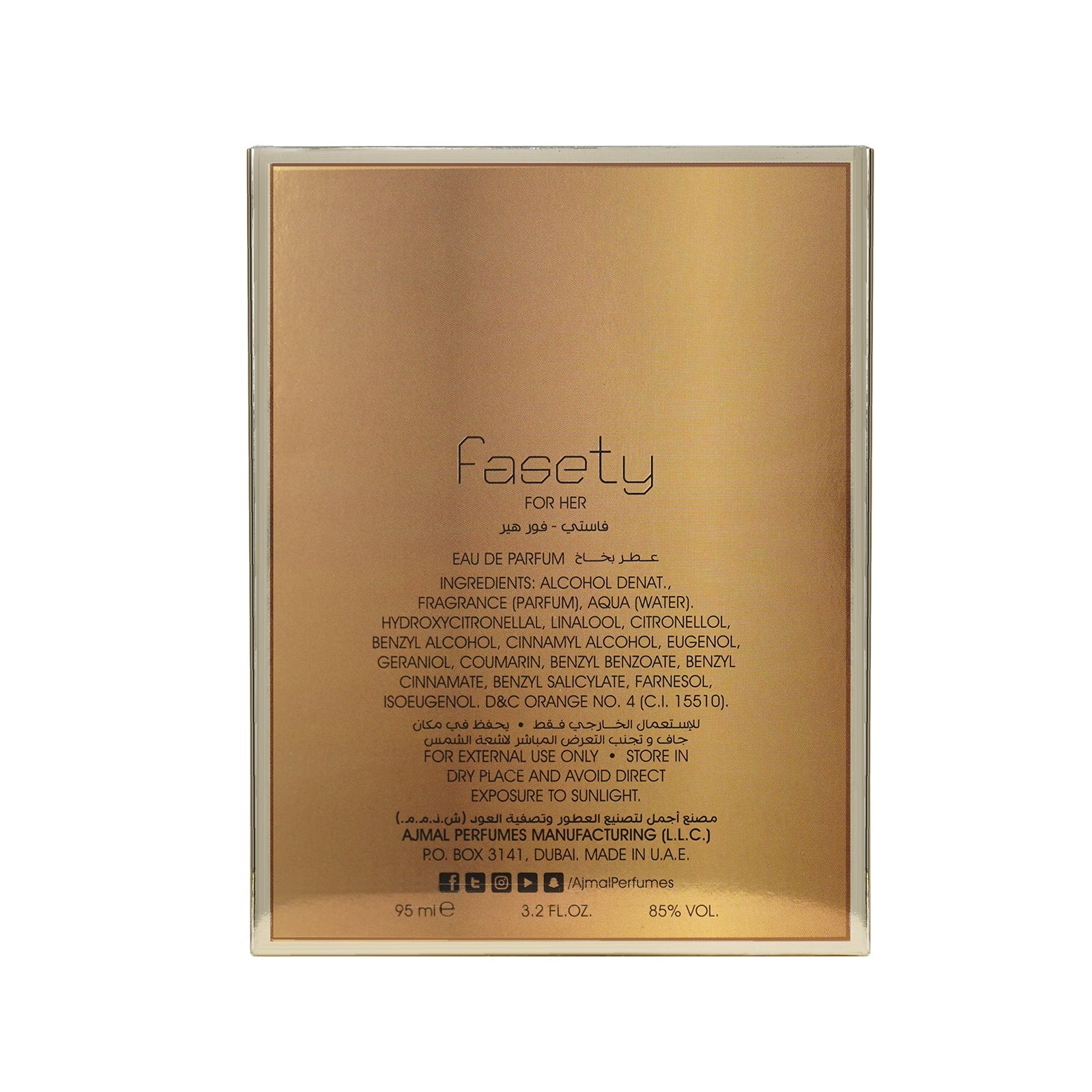 Fasety Perfume 95ml for Women - Image 4 - Buy from Indicrest