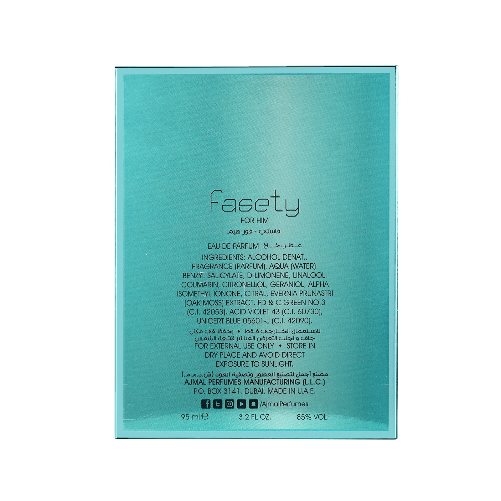 Fasety Perfume 95ml for Men - Image 5 - Buy from Indicrest